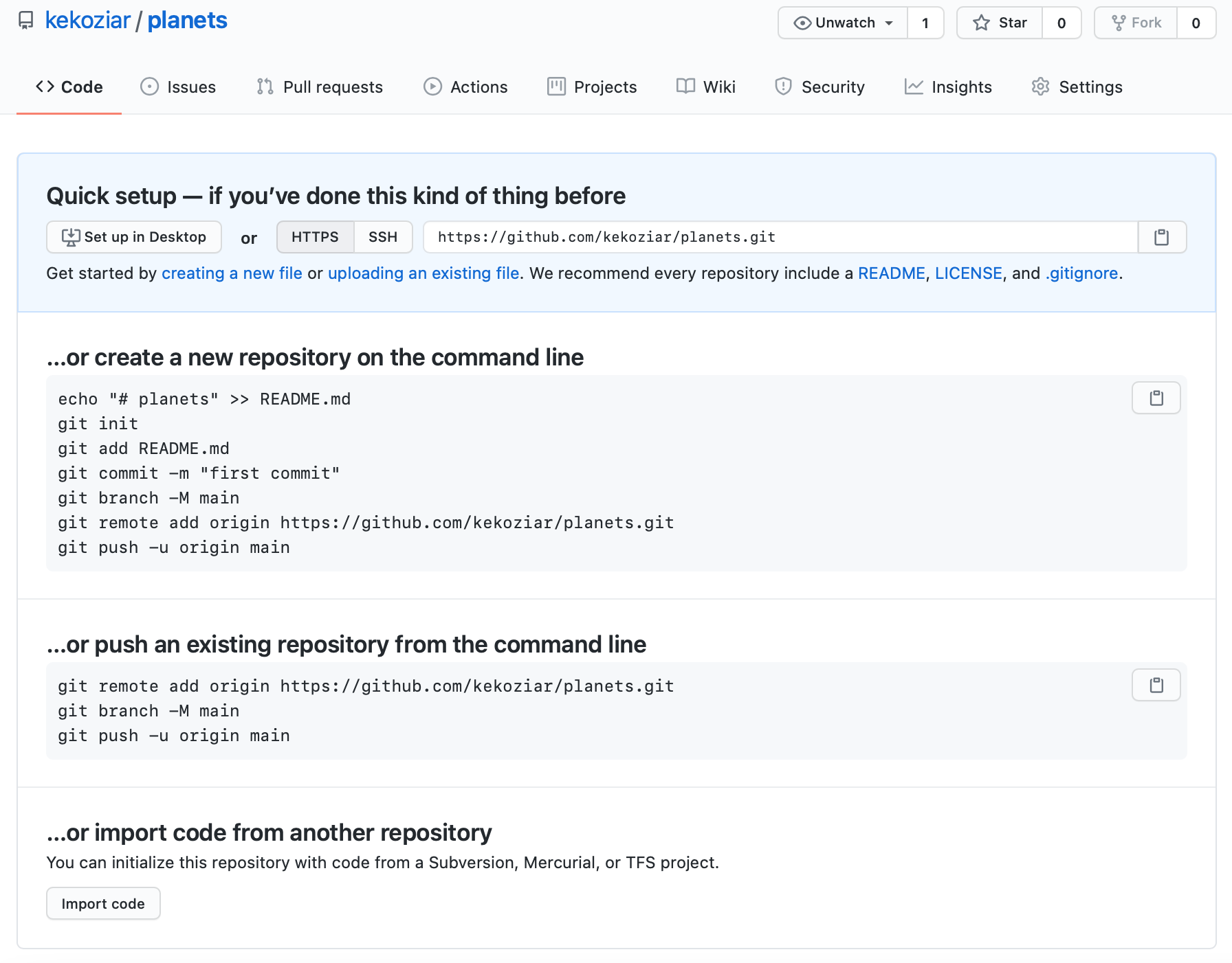 Creating a Repository on GitHub (Step 3)