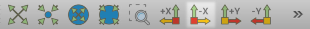 Negative X-axis rotate